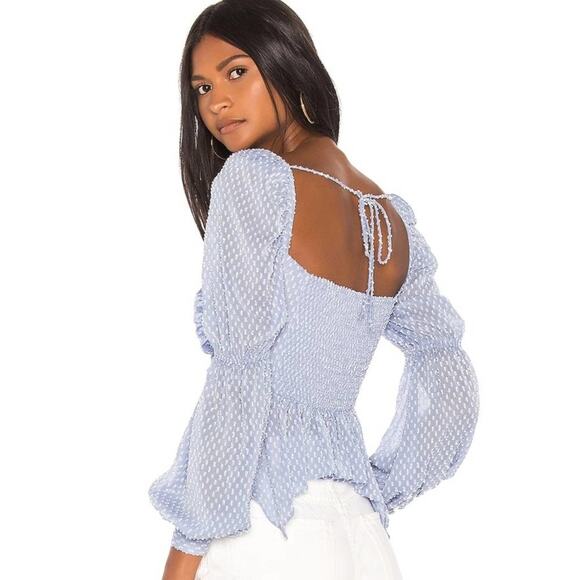 Song of Style Clara Top in Sky Blue NWOT Size Small - Picture 2 of 4